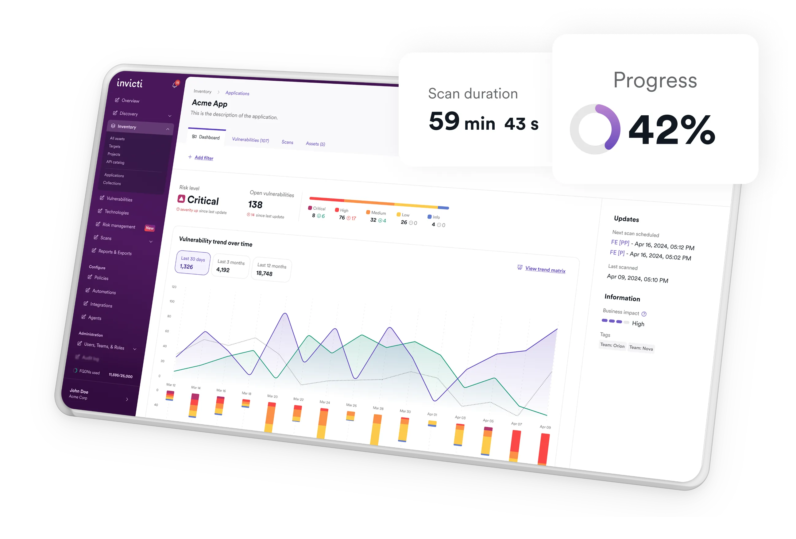 Cut through the noise — Invicti platform