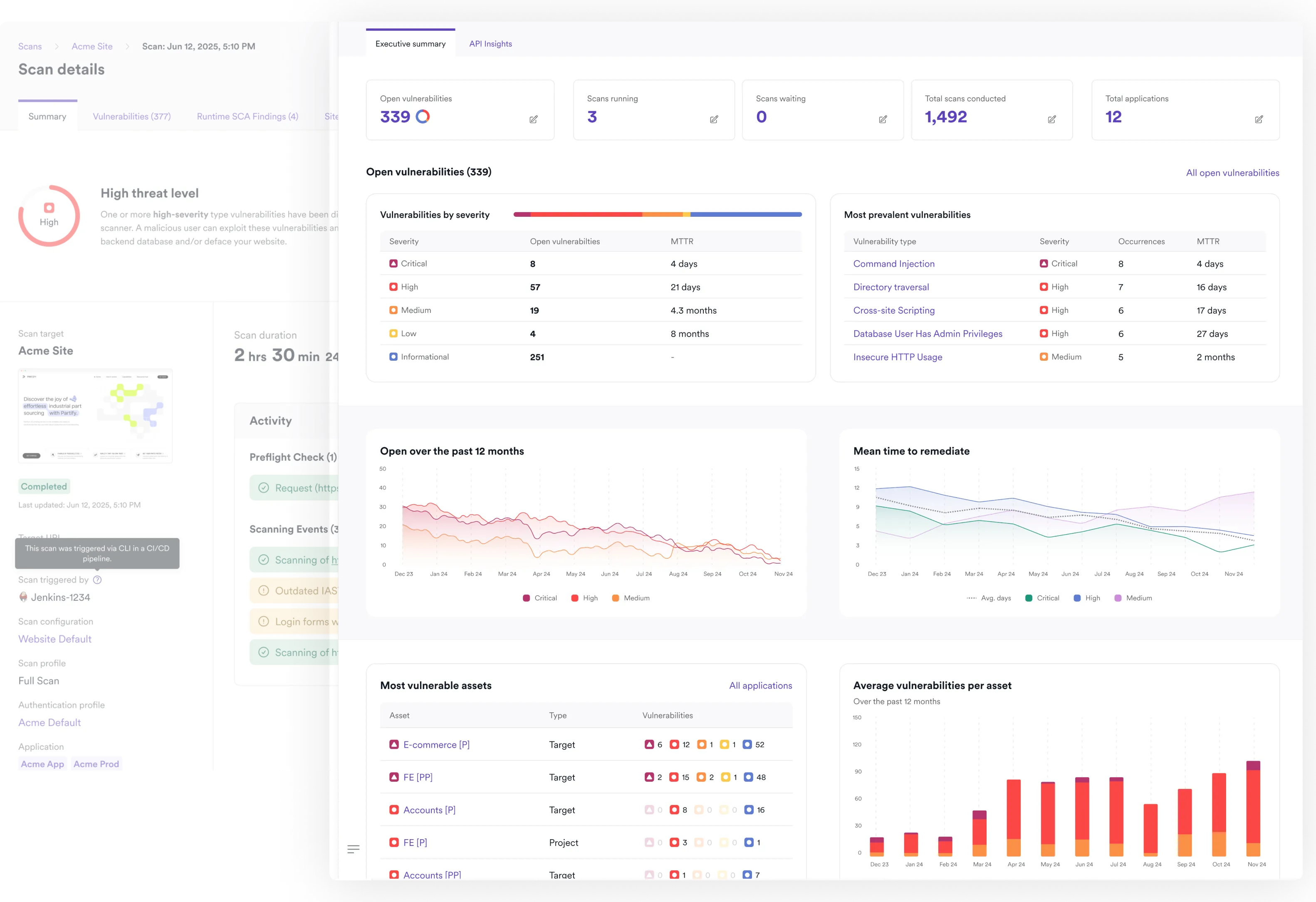 Scans that fit your pipeline — Invicti platform